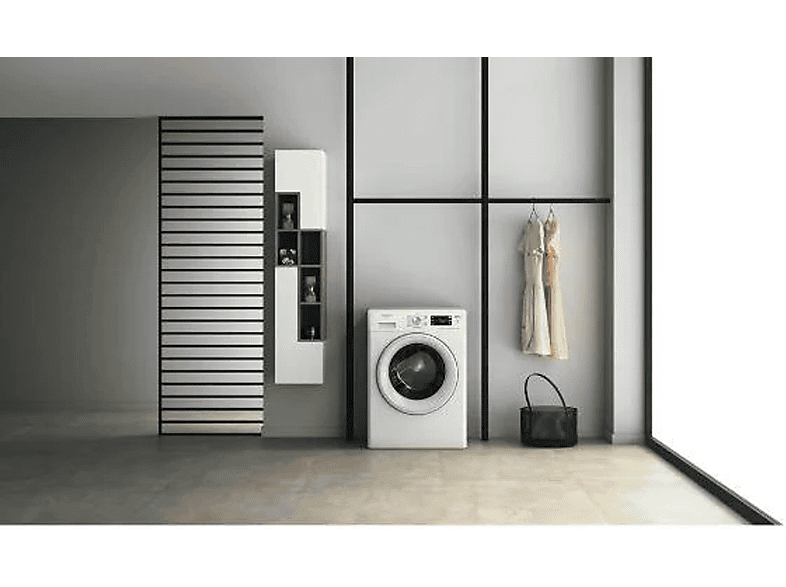 Lavadora carga frontal - Whirlpool S7606281, 9 kg, 1400 rpm, 14 programas, Blanco
