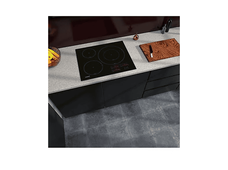 Placa de inducción - Cata Induccion Cata IINSB 6032 BK, 3 Fuegos zonas, 63 cm, Negro