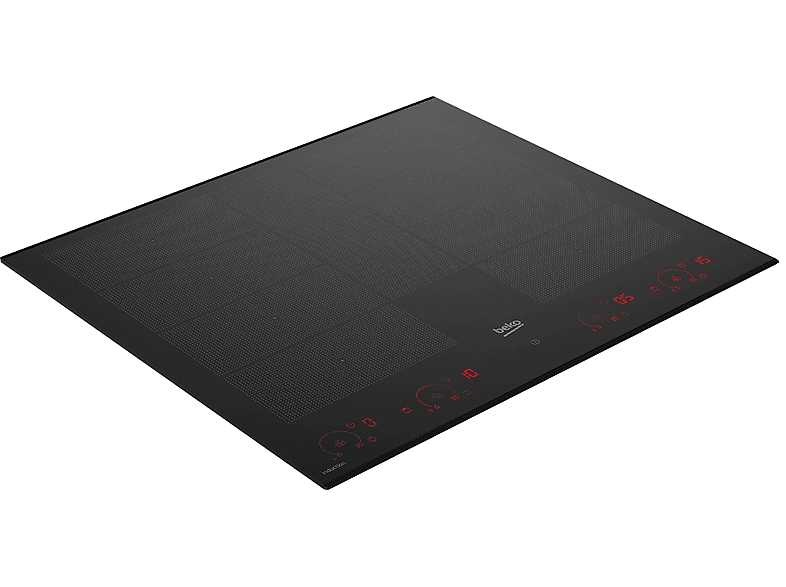 Placa de inducción - Beko HII68811NT, 8 zona(s) zonas, 580 mm, Negro