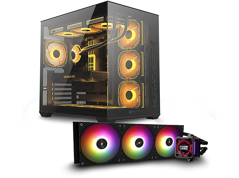 PC Gaming - PC Racing RYZEN 9 ORDENADOR SOBREMESA, AMD Ryzen™ 9 5900X, 32 GB RAM, 1 TB SSD, GeForce RTX™ 4060 Ti, Windows 11 Pro, Negro