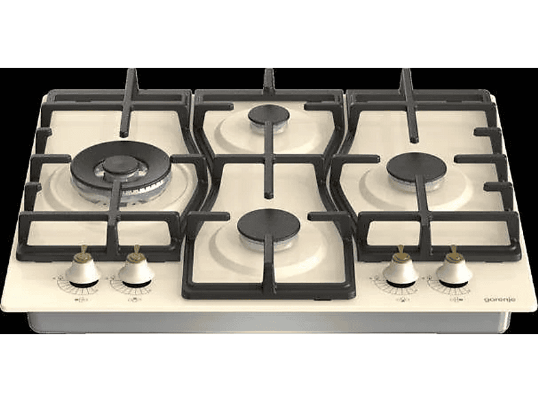 Placa de gas - Gorenje GW6D42CLI, 4 zone(s) zonas, 600 mm, Beige