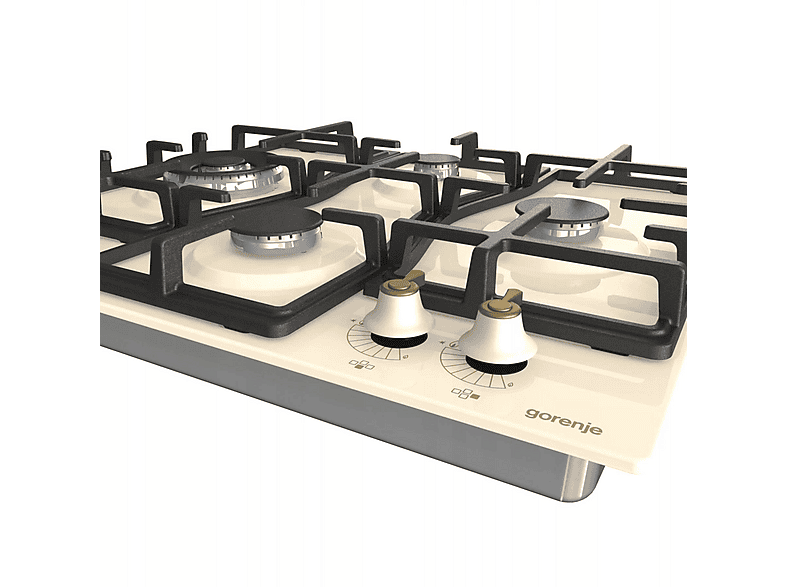Placa de gas - Gorenje GW6D42CLI, 4 zone(s) zonas, 600 mm, Beige