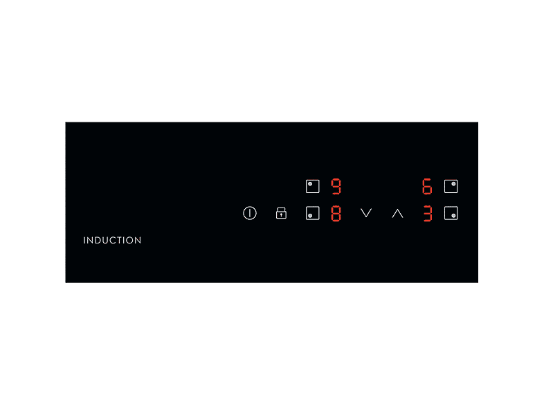 Placa de inducción - Electrolux 307936330, 4 zonas, 590 mm, Negro