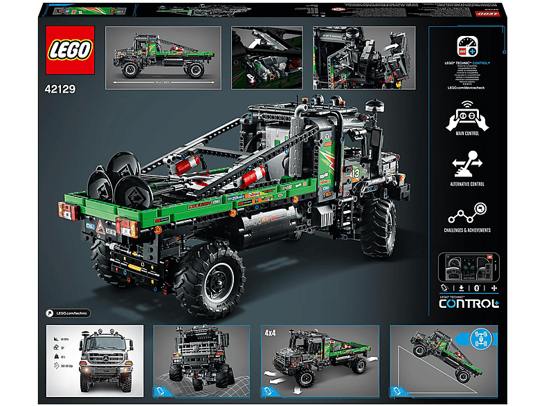Juego de construcción - LEGO Technic Camión Trial 4x4 Mercedes-Benz Zetros, edad recomendada: 12 año(s), 2110 piezas