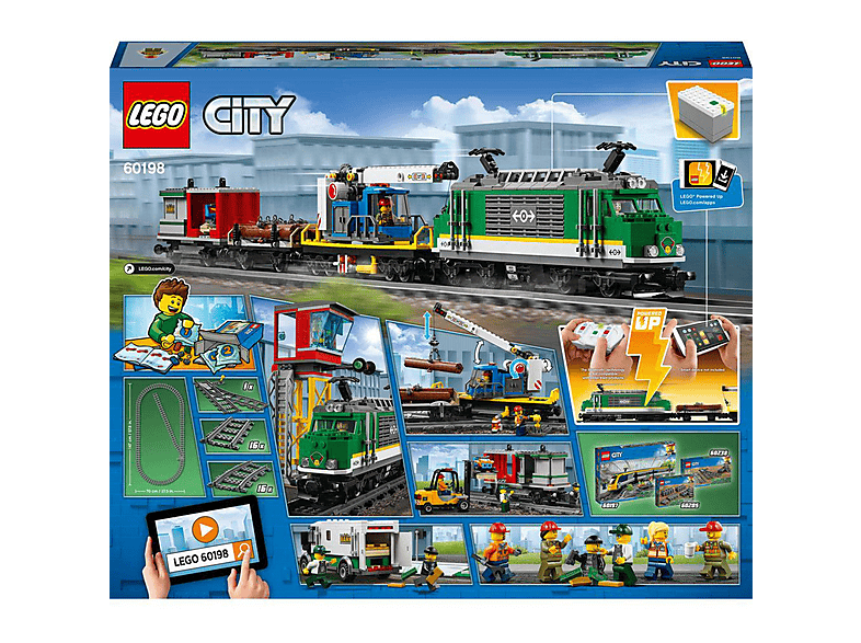Juego de construcción - LEGO Juguete para niños: Tren de Mercancías LEGO® City 60198 (1226 piezas), edad recomendada: 6 año(s)
