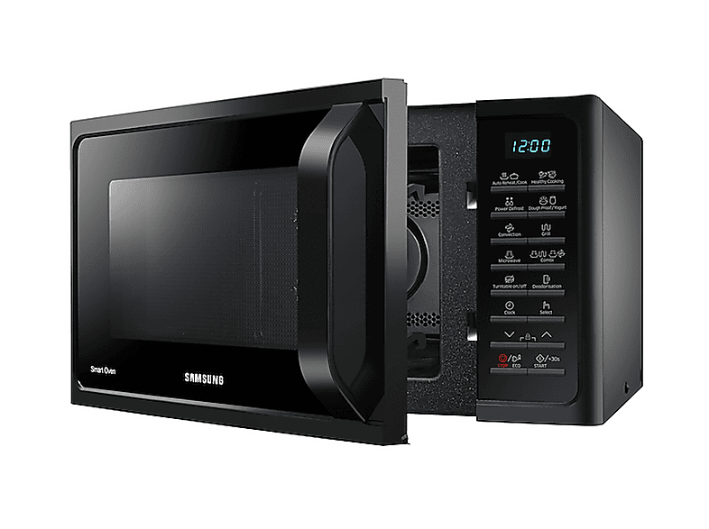 Microondas libre instalación - Samsung MC28H5015AK/BA, 900 W, 6 potencia, 28 l, Negro