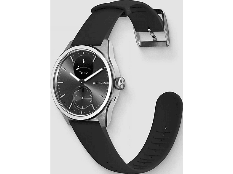 Smartwatch - Withings 56835, Acero inoxidable, Negro / Plateado