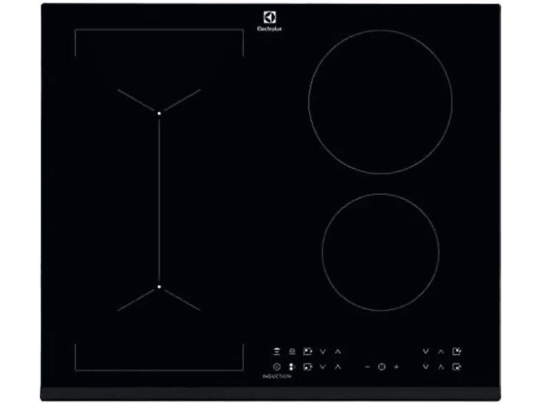Placa de inducción - Electrolux LIV63431BK, 4 zonas, 60 cm, Negro