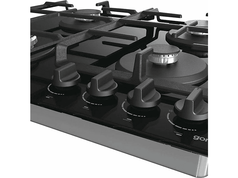 Placa de gas - Gorenje GTW641EB, 4 zone(s) zonas, LPG (Propane/Butane), 600 mm, Negro
