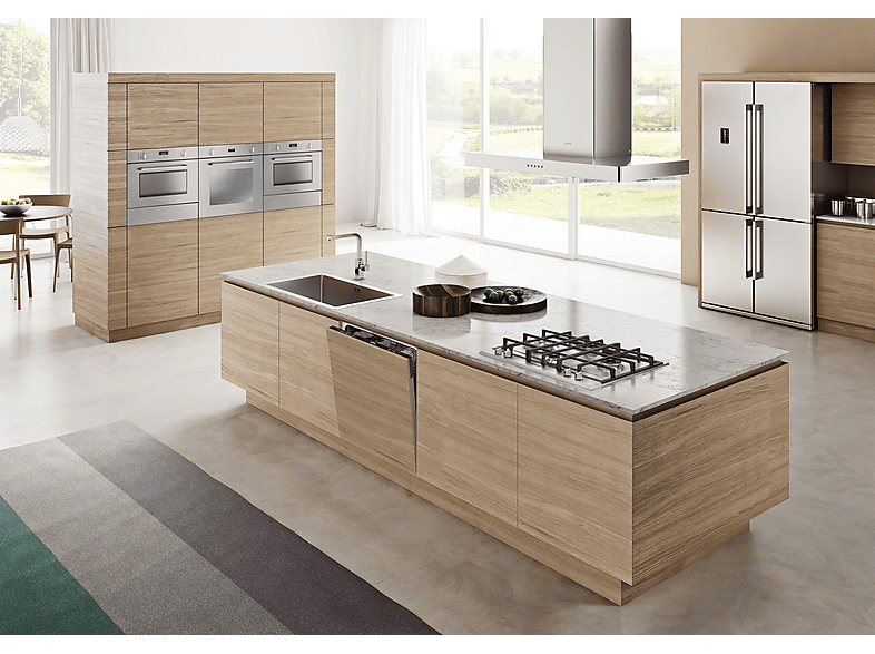 Placa de gas - Smeg P261XGH, 4 zona(s) zonas, Cilíndrico, 60 cm, Inox