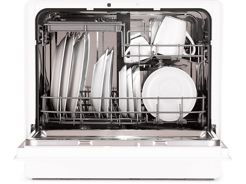 Lavavajillas compacto - Klarstein Emerald 5 Slim, 7 programas, 55 cm, Blanco