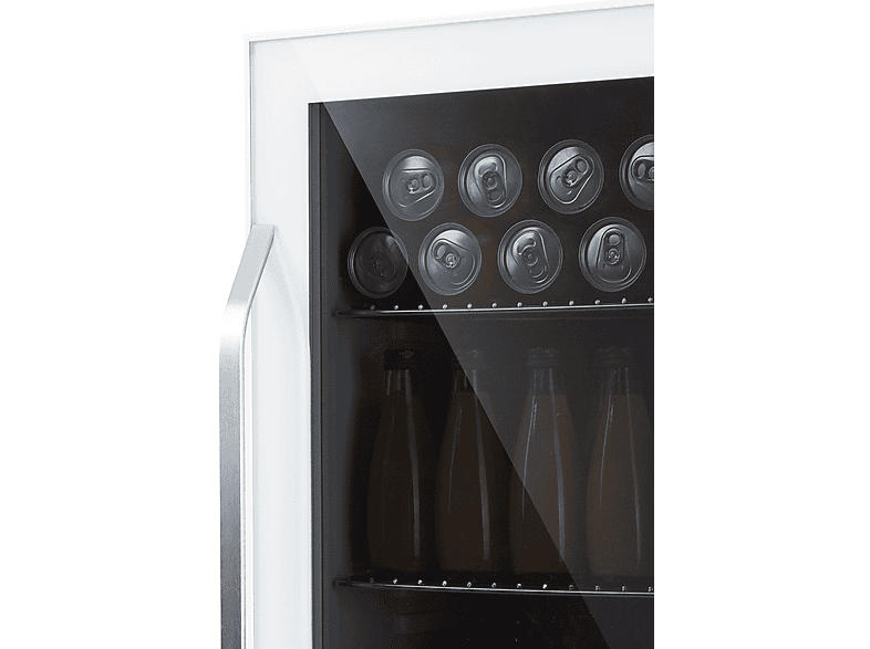 Frigorífico una puerta - Klarstein Beersafe XXL, 80 Litros, Altura 84,50 cm, Inox