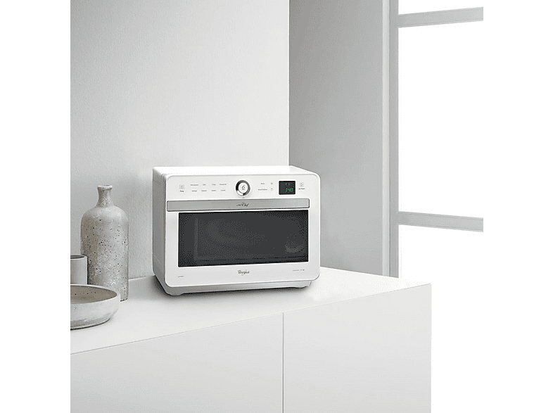 Microondas libre instalación - Whirlpool WHI8003437859281, 1000 W, 8 potencia, 33 l, Inox