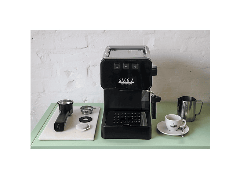 Cafetera express - Gaggia ESPRESSO STYLE, 15 bar, 1900 W, 2 tazas, Negro