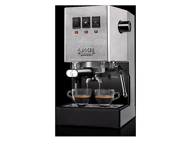 Cafetera express - Gaggia E24, 15 bar, 1200 W, 2 tazas, Plata
