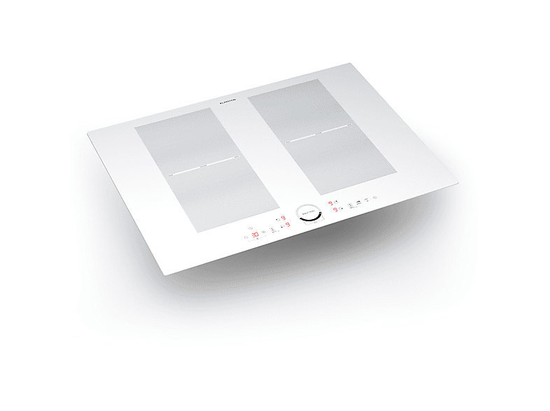 Placa de inducción - Klarstein Delicatessa 70 Flex, 4 zonas, 72 cm, Blanco