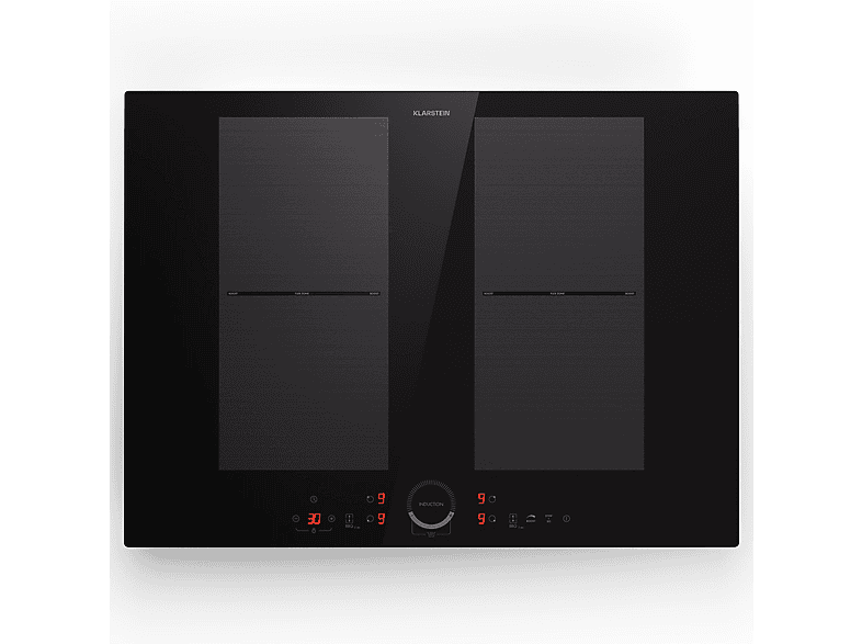 Placa de inducción - Klarstein Delicatessa 70 Flex, 4 zonas, 72 cm, Negro