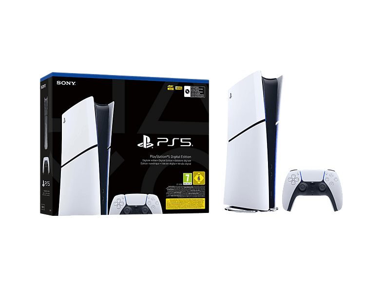 Consola PS5 - Sony PS5 DIGITAL CHASSIS D, 1 TB, Blanco