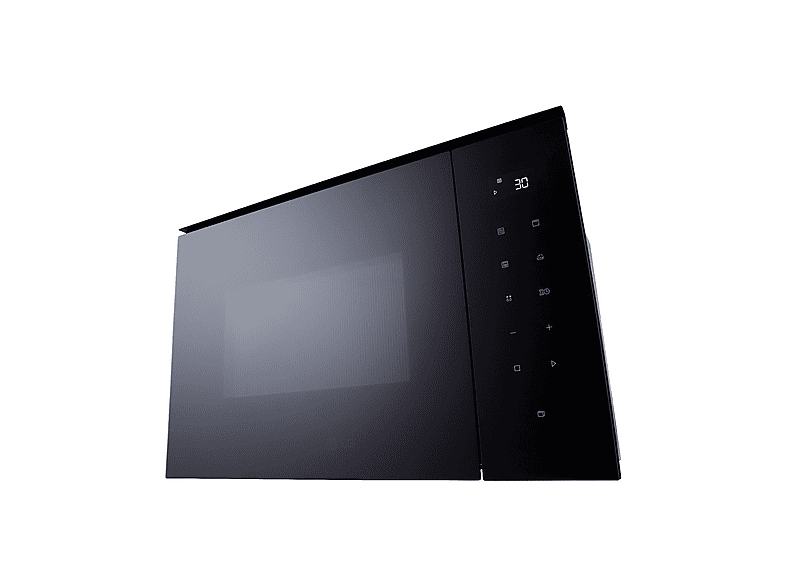 Microondas con grill integrable - LG MGBZ2593F, 900 W, 8 potencia, 25 l, Cristal Negro