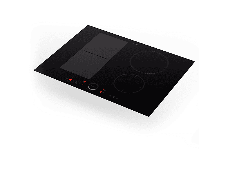 Placa de inducción - Klarstein Delicatessa 70 Hybrid, 4 zonas, 70 cm, Negro