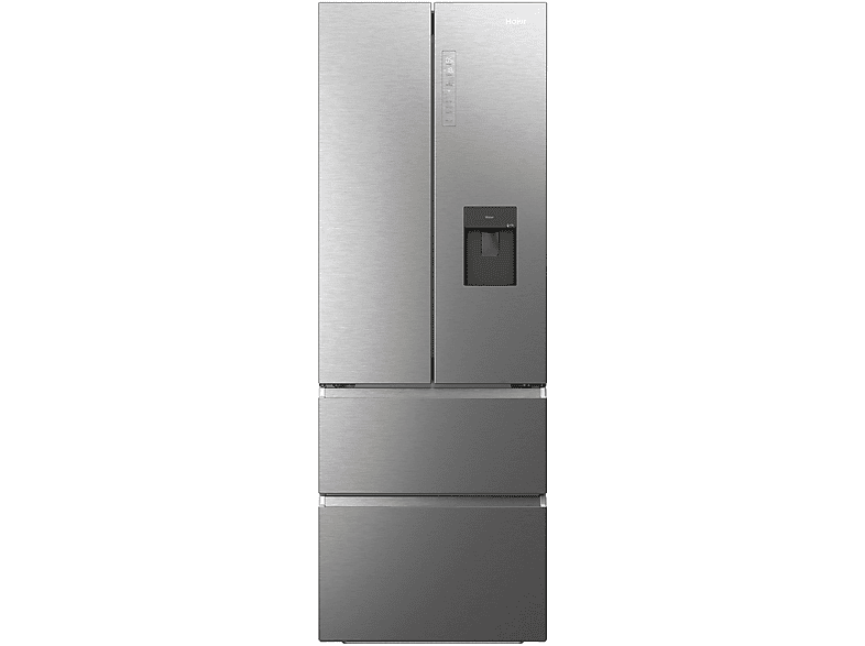 Frigorífico americano - Haier HFW7720EWMP, No Frost, Dinámico (con ventilador), Altura 2006 mm, Capacidad 477 l, Plata
