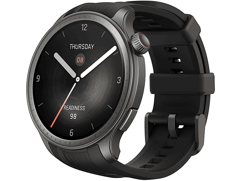 Smartwatch - Amazfit BALANCE MIDNIGHT, 140mm-215mm, Aluminio, Polímero, Negro