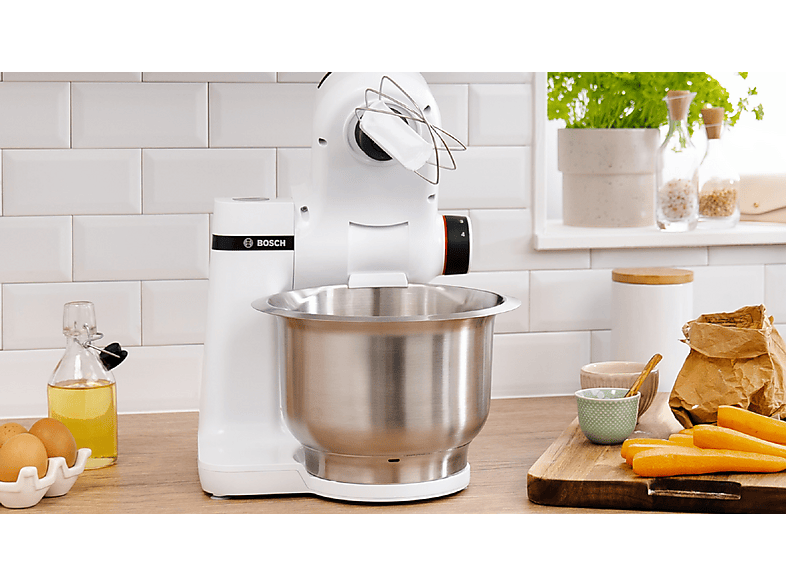 Robot de cocina - Bosch MUMS2EW20, 700 W, Blanco