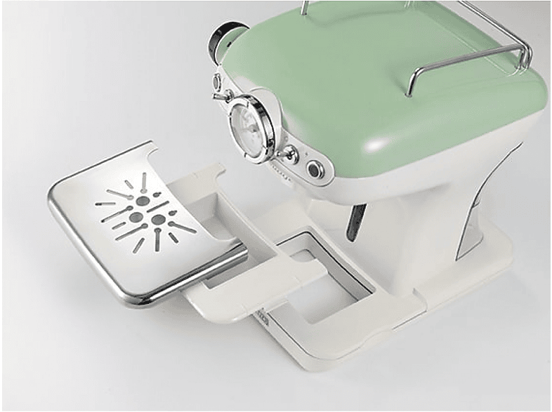 Cafetera express - Ariete 1389 Vintage, 15 bar, 850 W, 2 tazas, Beige, Verde