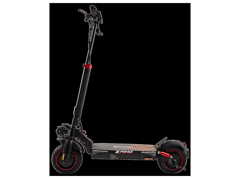 Patinete eléctrico - Zwheel ZRino Duo, Pot. máx. 2000 W, Carga máx. 120 kg, 45 km autonomía, 12500 mAh, Negro