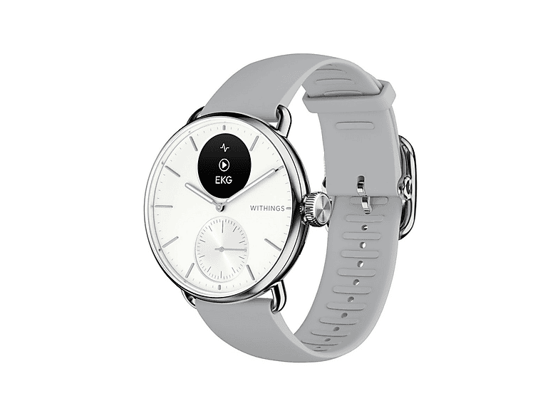 Smartwatch - Withings 56837, Acero inoxidable, Blanco