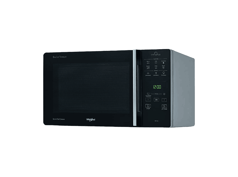 Microondas libre instalación - Whirlpool MCP 349 SL, 900 W, 6 potencia, 25 l, Plata