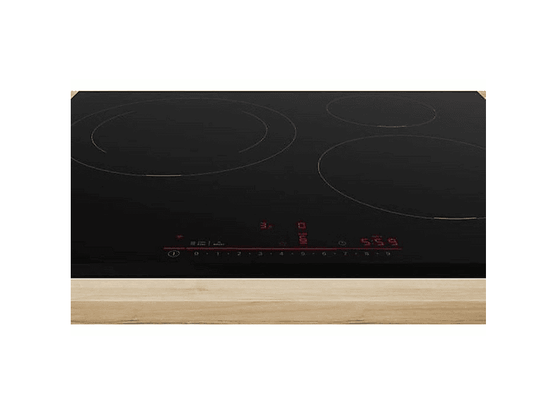 Placa de inducción - Bosch PIJ631HB1E, 3 zonas, 592 mm, Negro