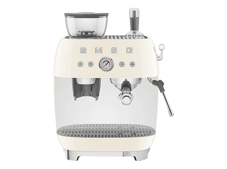 Cafetera express - Smeg EGF03CREU, 15 bar, 1650 W, 2 tazas, Inox