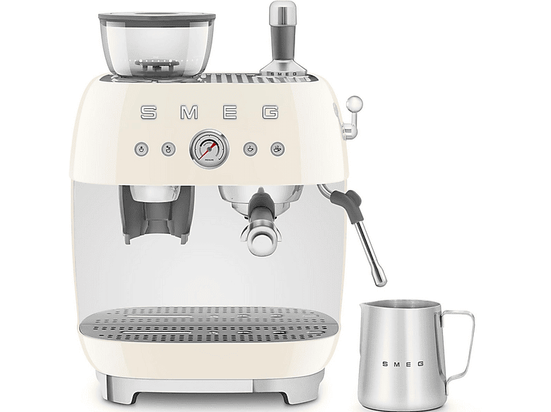 Cafetera express - Smeg EGF03CREU, 15 bar, 1650 W, 2 tazas, Inox