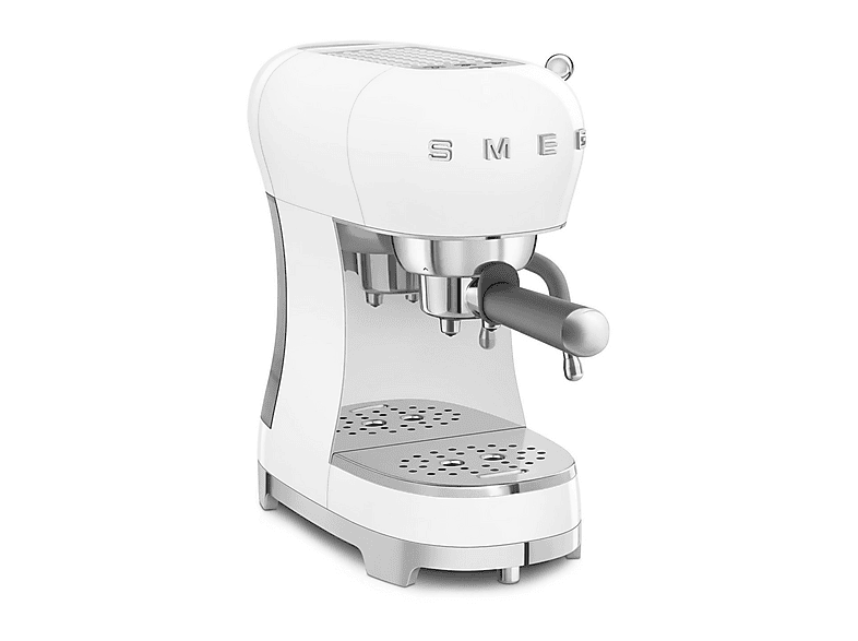 Cafetera express - Smeg ECF02WHEU BLANCO, 15 bar, 1350 W, 2 tazas