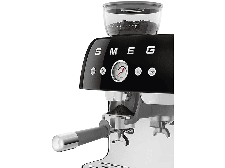 Cafetera express - Smeg EGF03BLEU NEGRO, 15 bar, 1650 W, 2 tazas