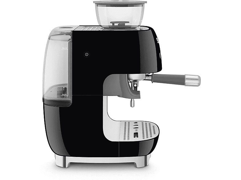 Cafetera express - Smeg EGF03BLEU NEGRO, 15 bar, 1650 W, 2 tazas