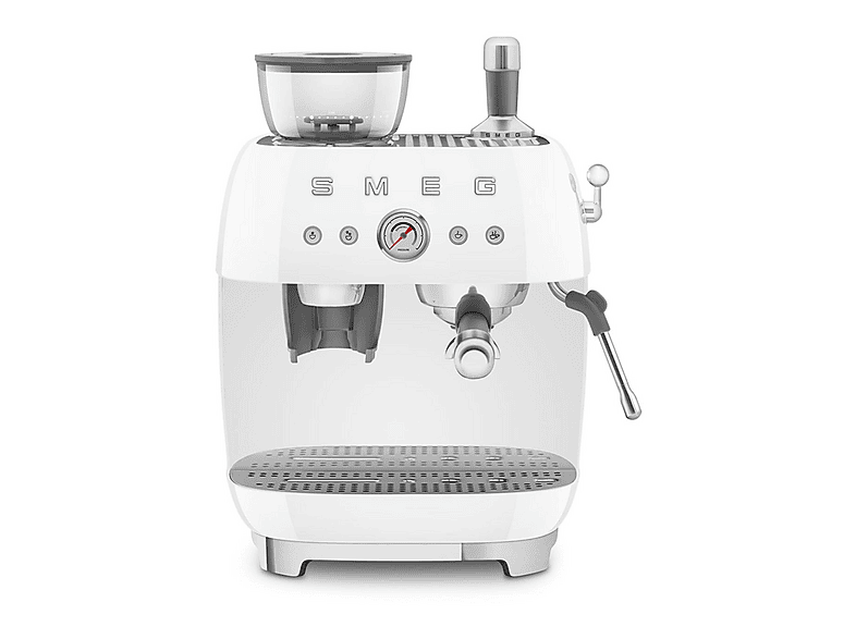 Cafetera express - Smeg EGF03WHEU, 15 bar, 1650 W, 2 tazas, Inox