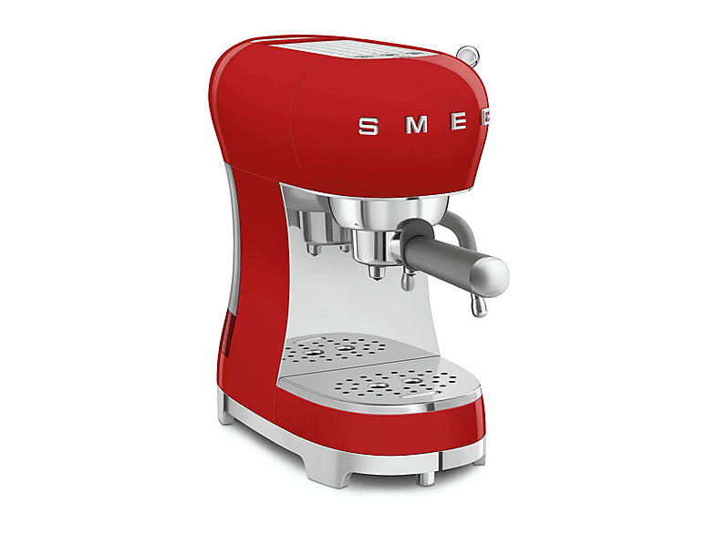 Cafetera express - Smeg ECF02RDEU ROJO, 15 bar, 1350 W, 2 tazas