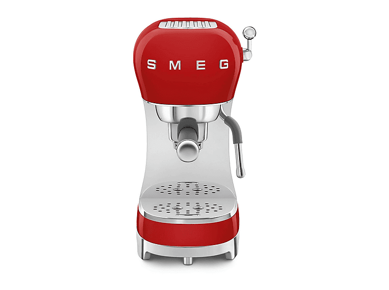 Cafetera express - Smeg ECF02RDEU ROJO, 15 bar, 1350 W, 2 tazas