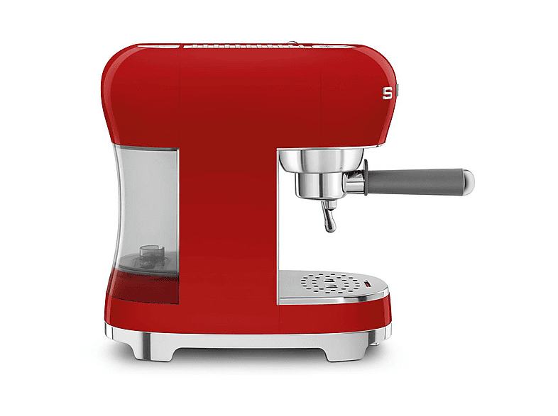 Cafetera express - Smeg ECF02RDEU ROJO, 15 bar, 1350 W, 2 tazas
