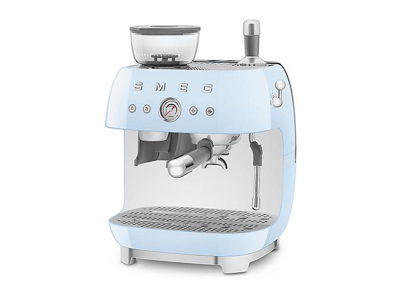 Cafetera express - Smeg EGF03PBEU AZUL, 15 bar, 1650 W, 2 tazas