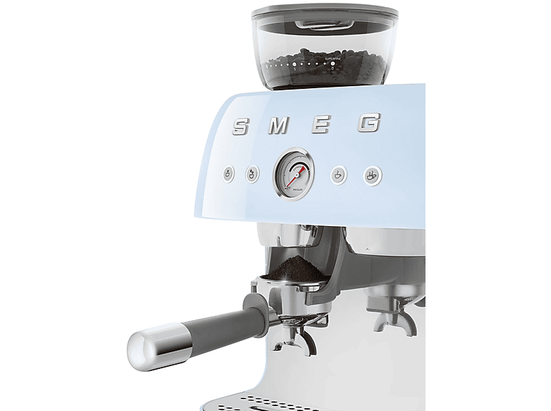 Cafetera express - Smeg EGF03PBEU AZUL, 15 bar, 1650 W, 2 tazas