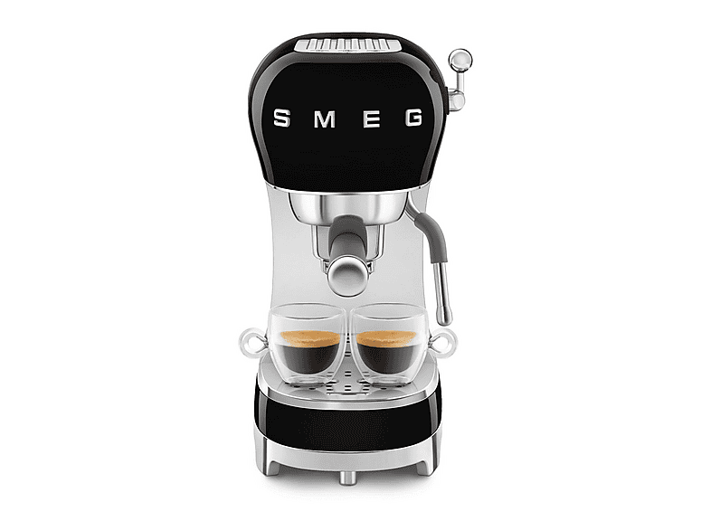 Cafetera express - Smeg ECF02BLEU NEGRO, 15 bar, 1350 W, 2 tazas