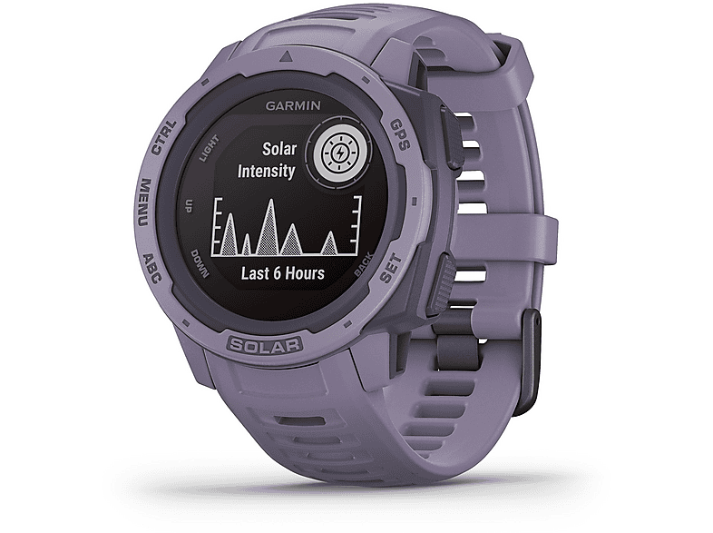 Smartwatch - Garmin INSTINCT SOLAR CORAL, Fibre Reinforced Plastic (FRP), Púrpura