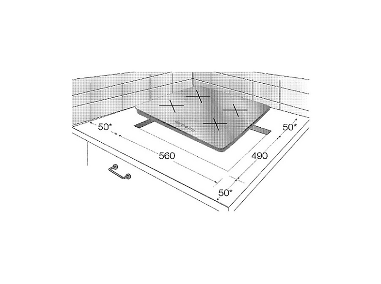 Placa de vitrocerámica - Beko HIC64402E, 4 zonas, 580 mm, Negro