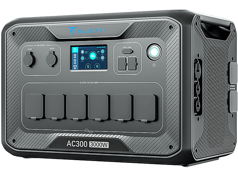 Estación de energía - Bluetti AC500+B300K con cable P150D a P090D, 2764Wh, 5*5000W (10000W Max.)