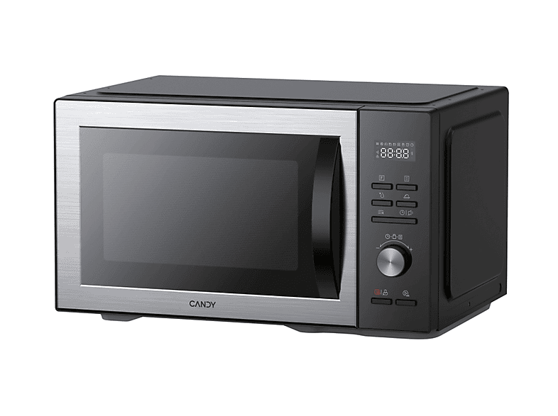 Microondas con grill - Candy CMCA29EDLB, 1000 W, 5 potencia, 29 l, Inox
