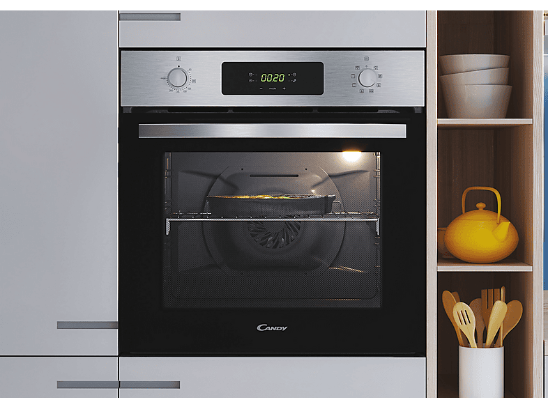 Horno multifunción - Candy FIDCP X625 L, Integrable, 70 l, 568 mm, Inox