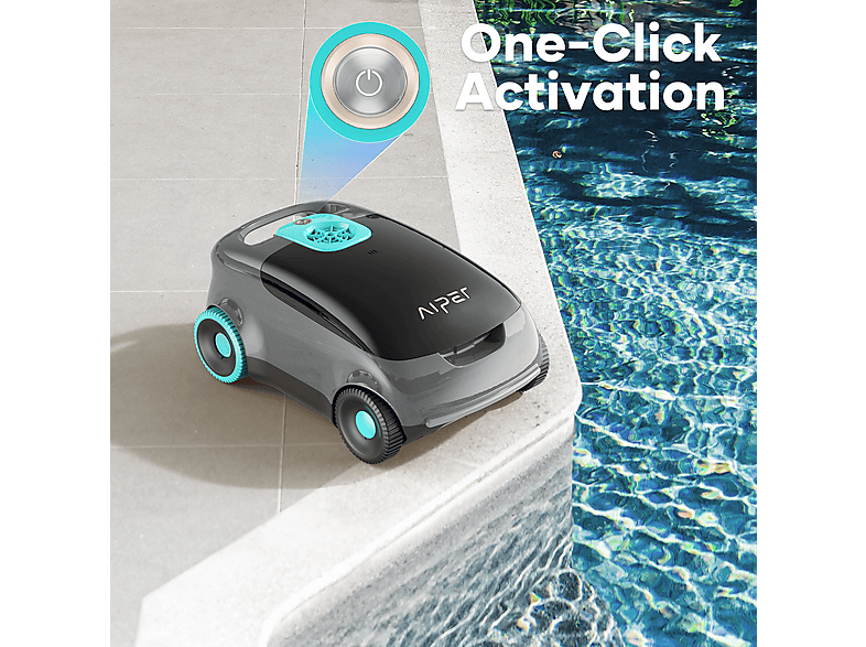 Robot limpia piscinas - Aiper APR-AI00424964001, Negro